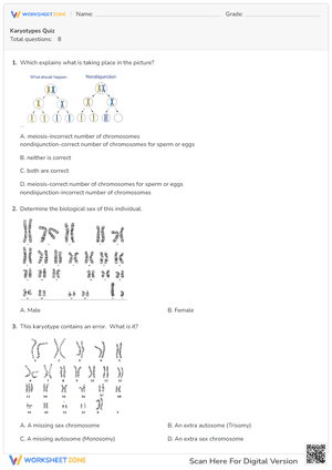 Karyotypes Quiz