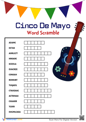 Cinco de Mayo Word Scramble