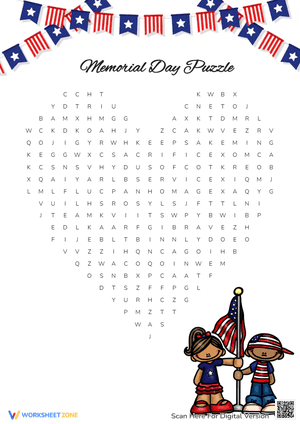 Memorial Day Puzzles For Kids