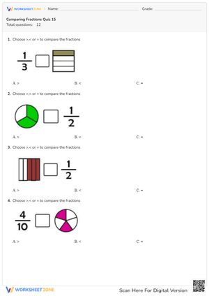 Comparing Fractions 15