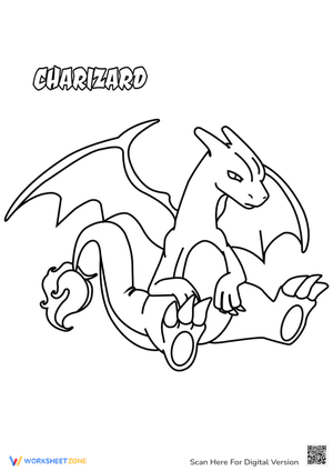 Cool Charizard Coloring Page