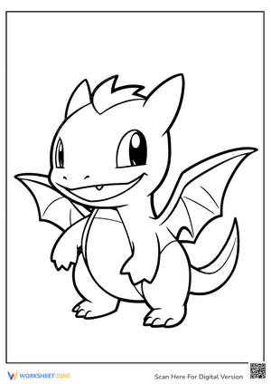 Baby Charizard Coloring Page