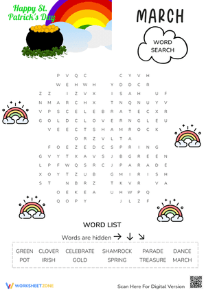 March Word Search/ Happy St. Patrick's Day