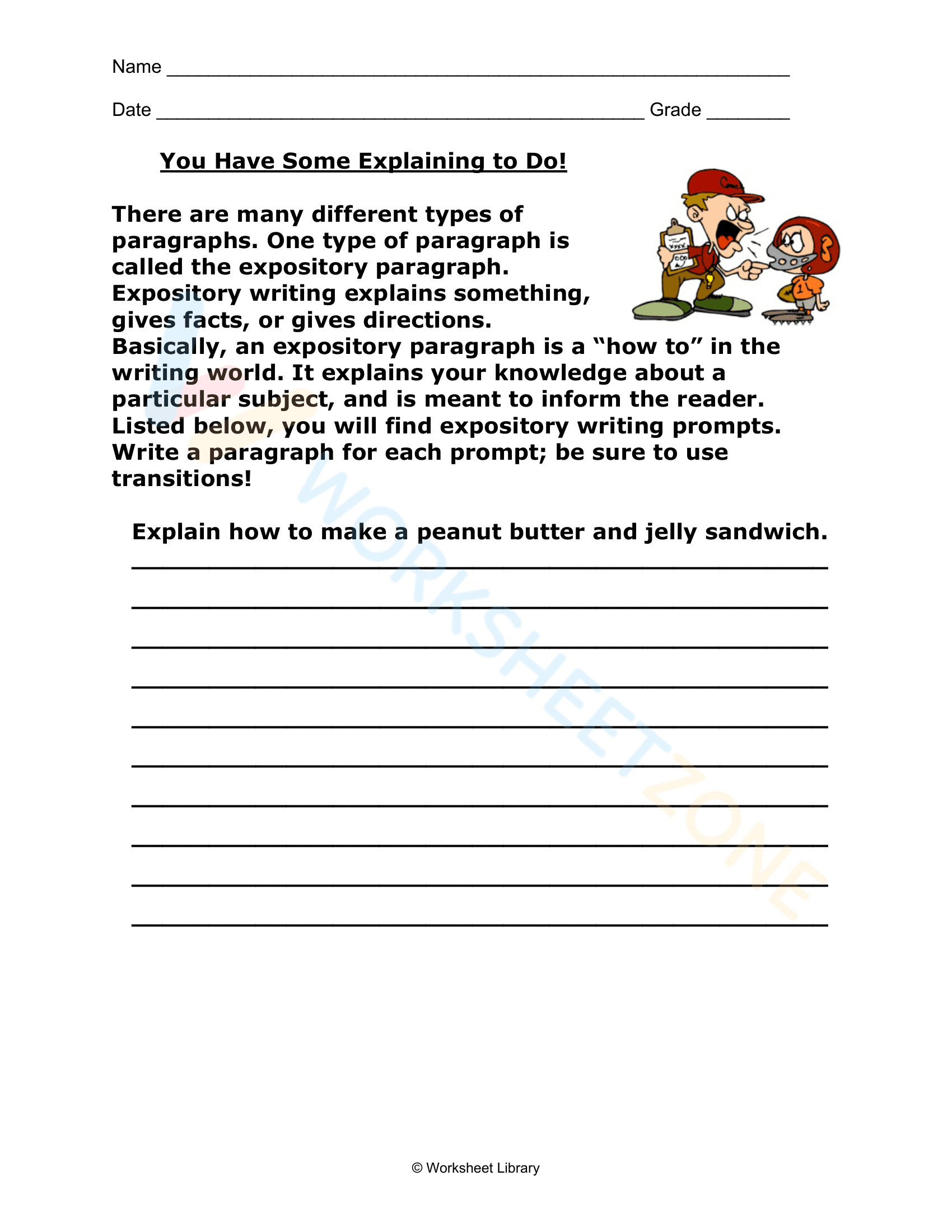expository writing worksheets pdf 3