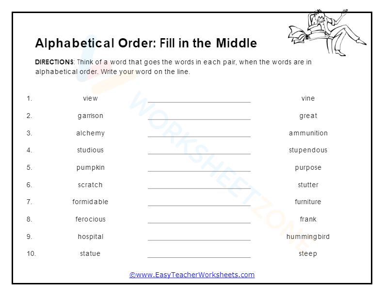 Alphabetical Order 5