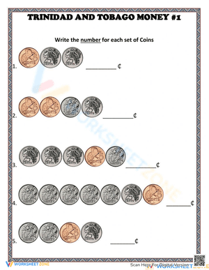 Trinidad and Tobago Money 1 - Coins