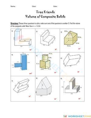 Volume of composite figures