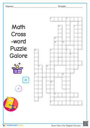 Math Crossword Puzzle Galore