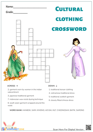 Cultural clothing crossword