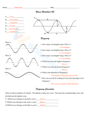 Waves Worksheet 